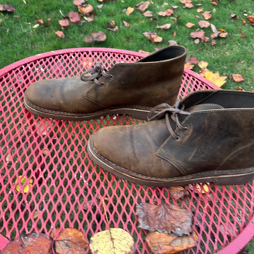 Clarks Mens Chukka Boots Size 10.5 Brown‎ - Picture 7 of 11
